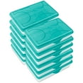 thumbnail image 1 of Sterilite 17296W06 Multipurpose Storage Supply Box w/Lid, Molokai Blue (12 Pack), 1 of 7