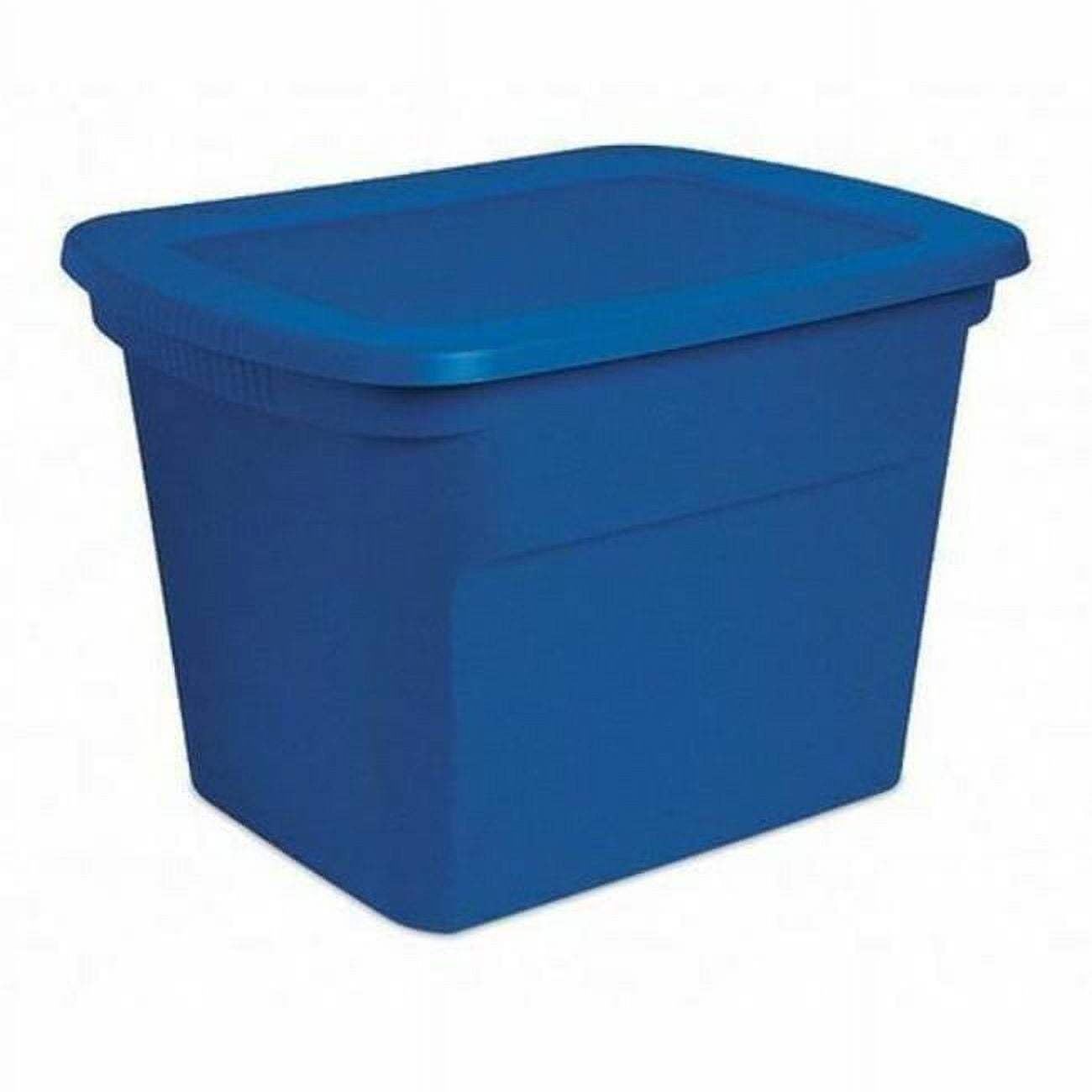Sterilite Storage Tote,Blue,Polypropylene 17317408