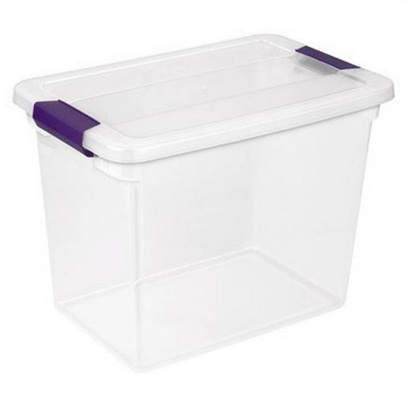 Sterilite 17631706 27-Quart ClearView Latch Box Storage Tote Container (30 Pack)