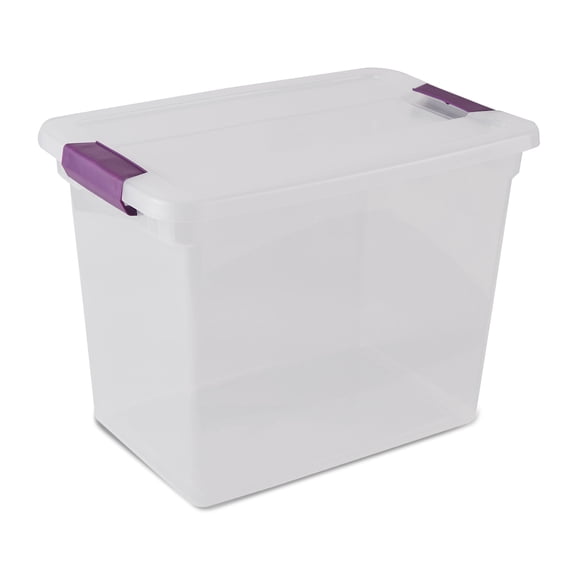 Sterilite 17631706 27-Quart ClearView Latch Box Storage Tote Container (60 Pack)