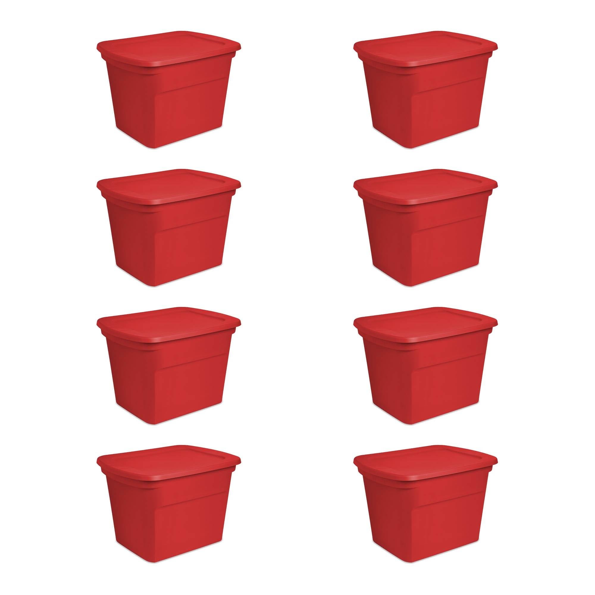 Sterilite 18 Gal Latching Tuff1 Stackable Storage Tote w/ Latching Lid, 12  Pack, 1 Piece - Fry's Food Stores
