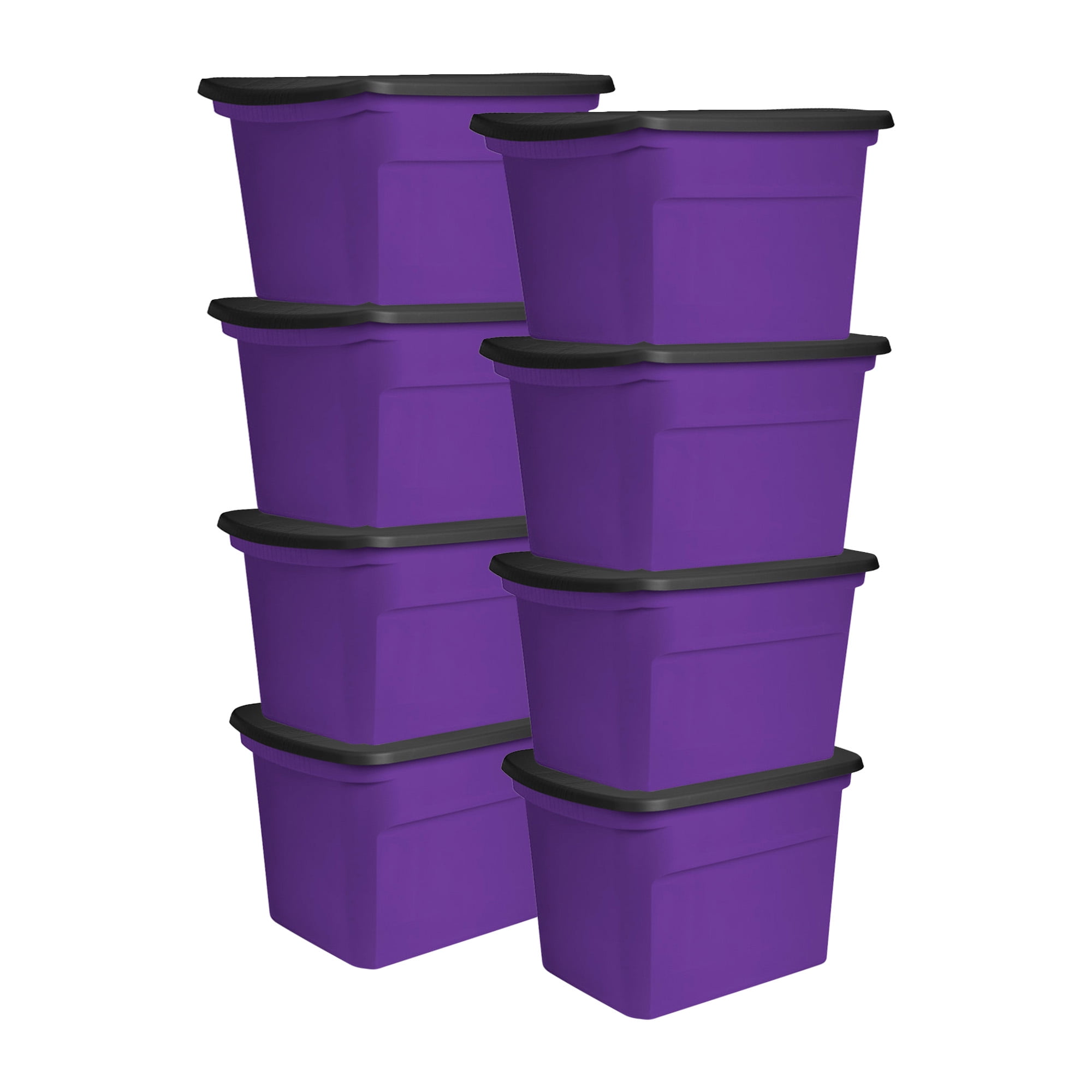 複数割-200★C70、TバックL ×2セット(パープル&ネイビー) Sterilite 18 Gal Large Storage Containers, Stackable Plastic Box