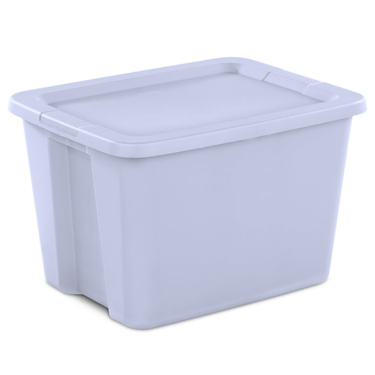 Sterilite Deep Stacker totes stacked three high