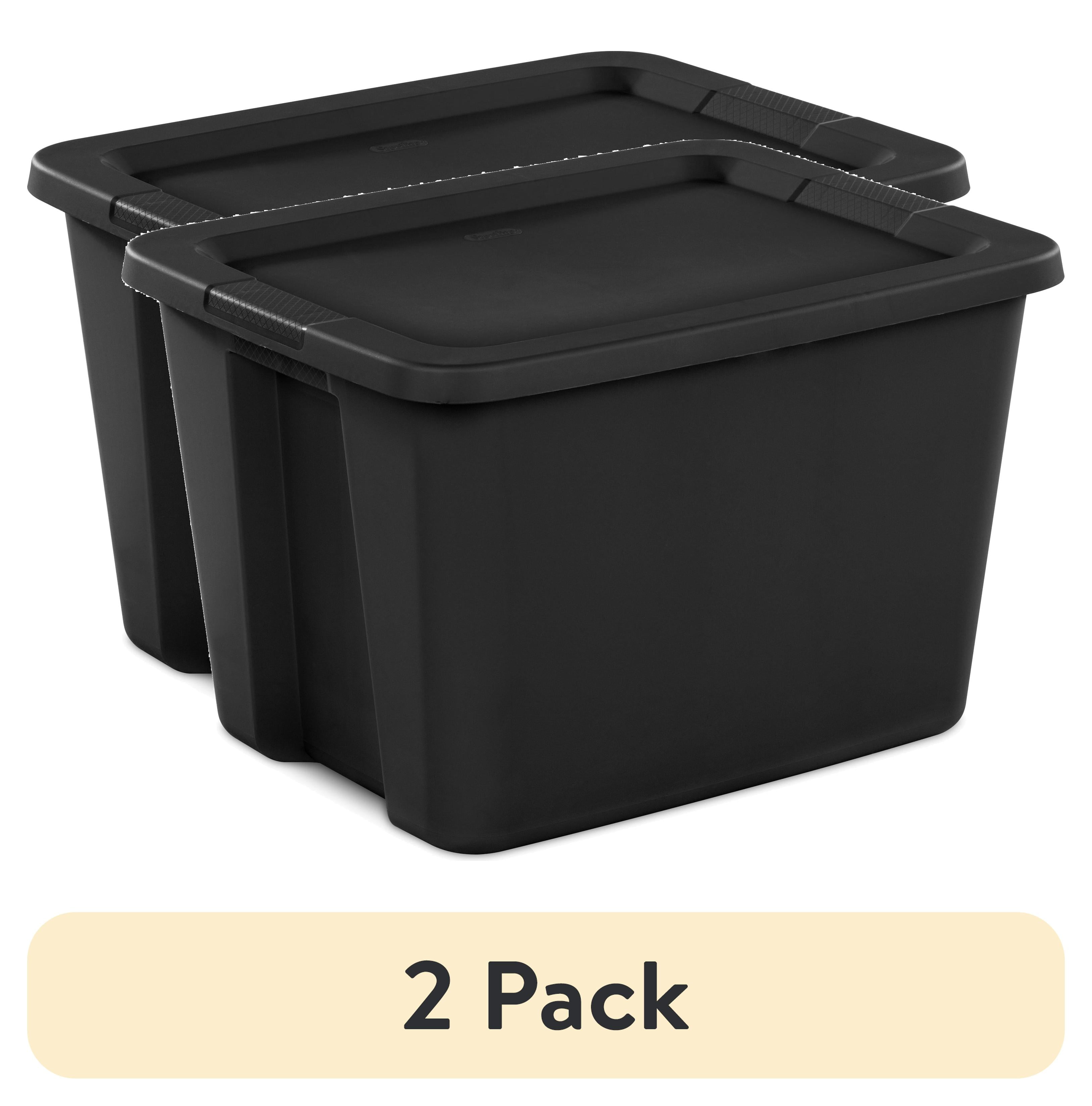 Sterilite Plastic Storage Bin/ File Box, 18 1/2 L x 14 W x 11 H, Black 