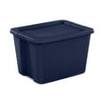 thumbnail image 1 of Sterilite 18 Gallon Tote Box Plastic, Blue Cove, 1 of 10