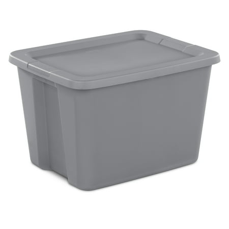 Sterilite 18 Gallon Tote Box Plastic, Steel