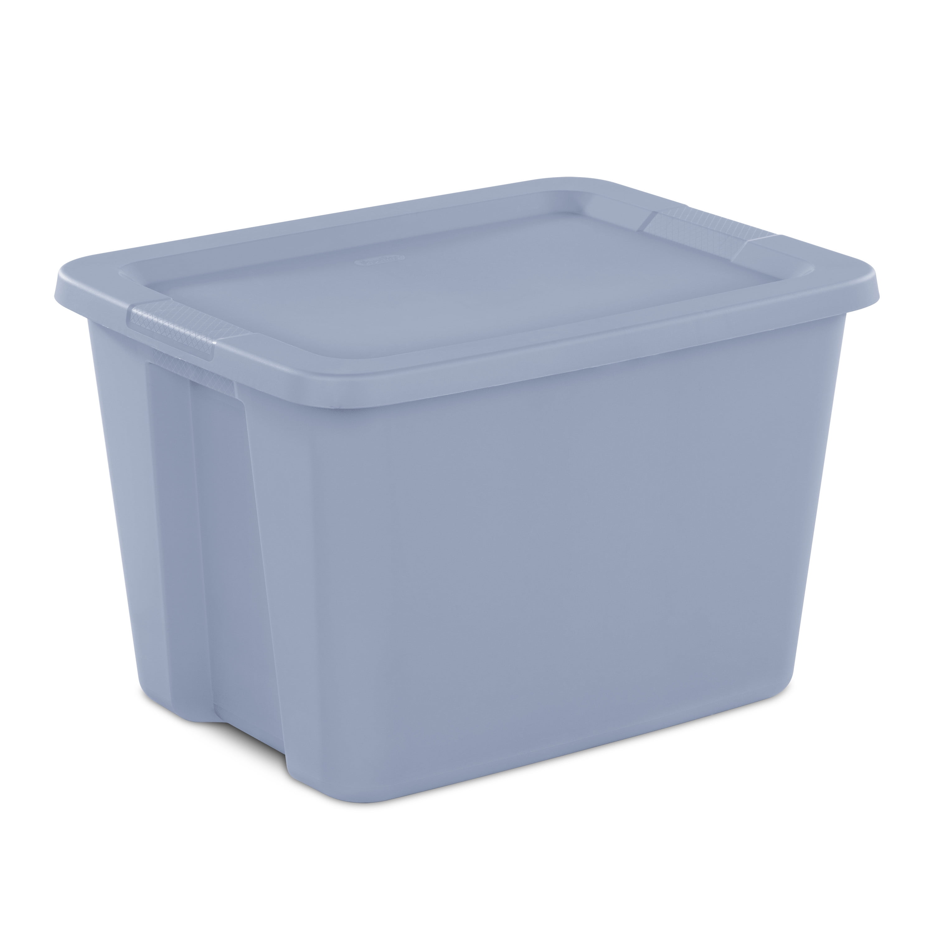 Sterilite 18 Gallon Tote Box Plastic, Washed Blue - Walmart.com