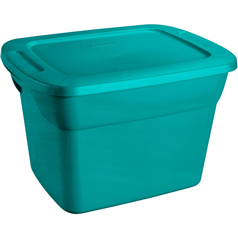 Sterilite 18 Gallon Tote Box Plastic, Gray - Walmart.com  Organize plastic  containers, Sterilite, Plastic box storage