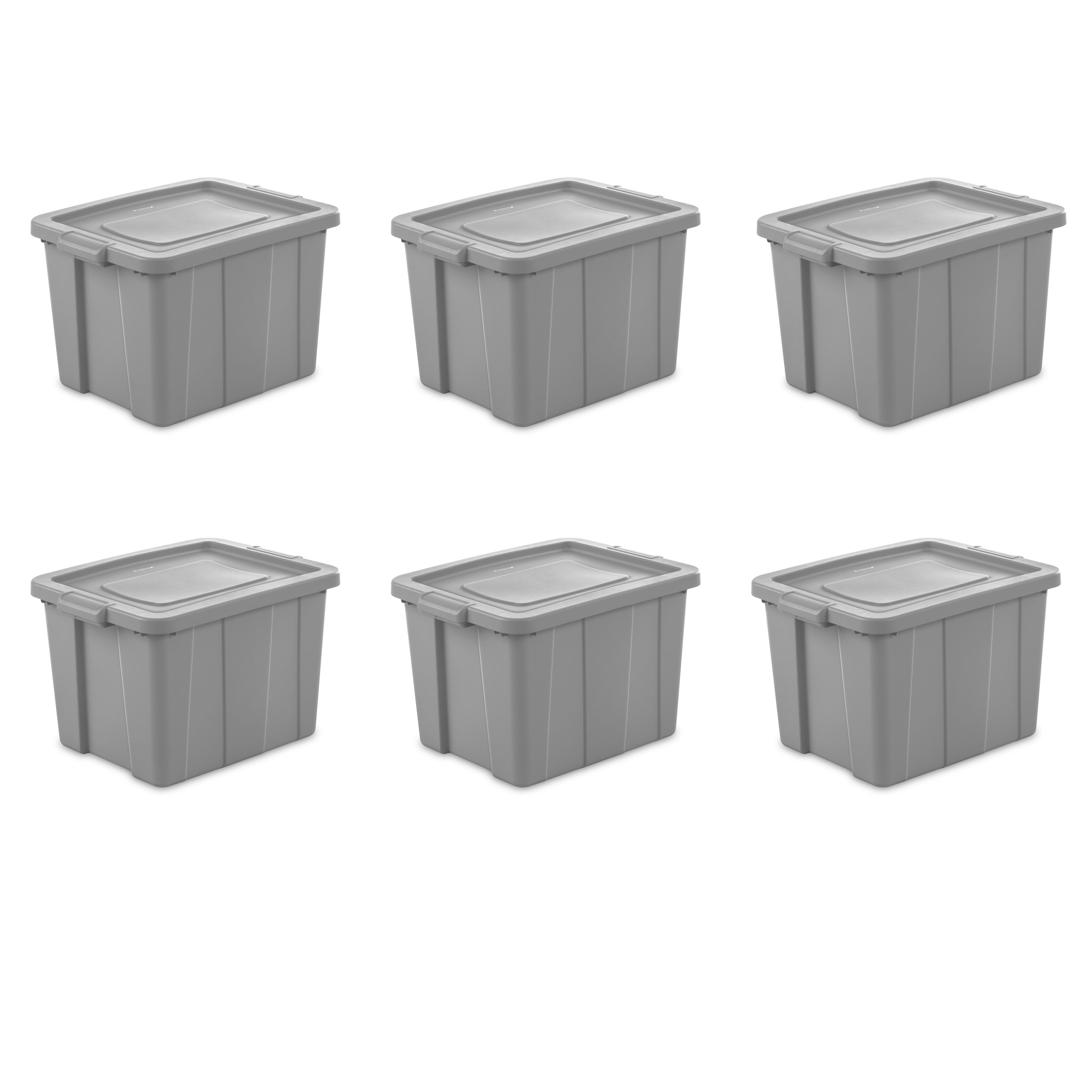 Sterilite Tuff1 18 Gallon Plastic Storage Tote Container Bin with Lid (6  Pack), 1 Piece - Harris Teeter