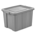 thumbnail image 1 of Sterilite 18 Gallon Tuff1 Tote Plastic, Cement, 1 of 9