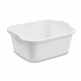 thumbnail image 1 of Sterilite 18 Qt. Dishpan, Multi-Purpose Plastic Wash Tub, Kitchen, Sink, White, Best Used for Sink-Side Organization and Drying, 1 of 7