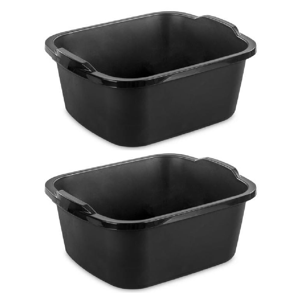Sterilite Large 18 Quart Dish Tub, Kitchen Sink Washing Basin, Durable