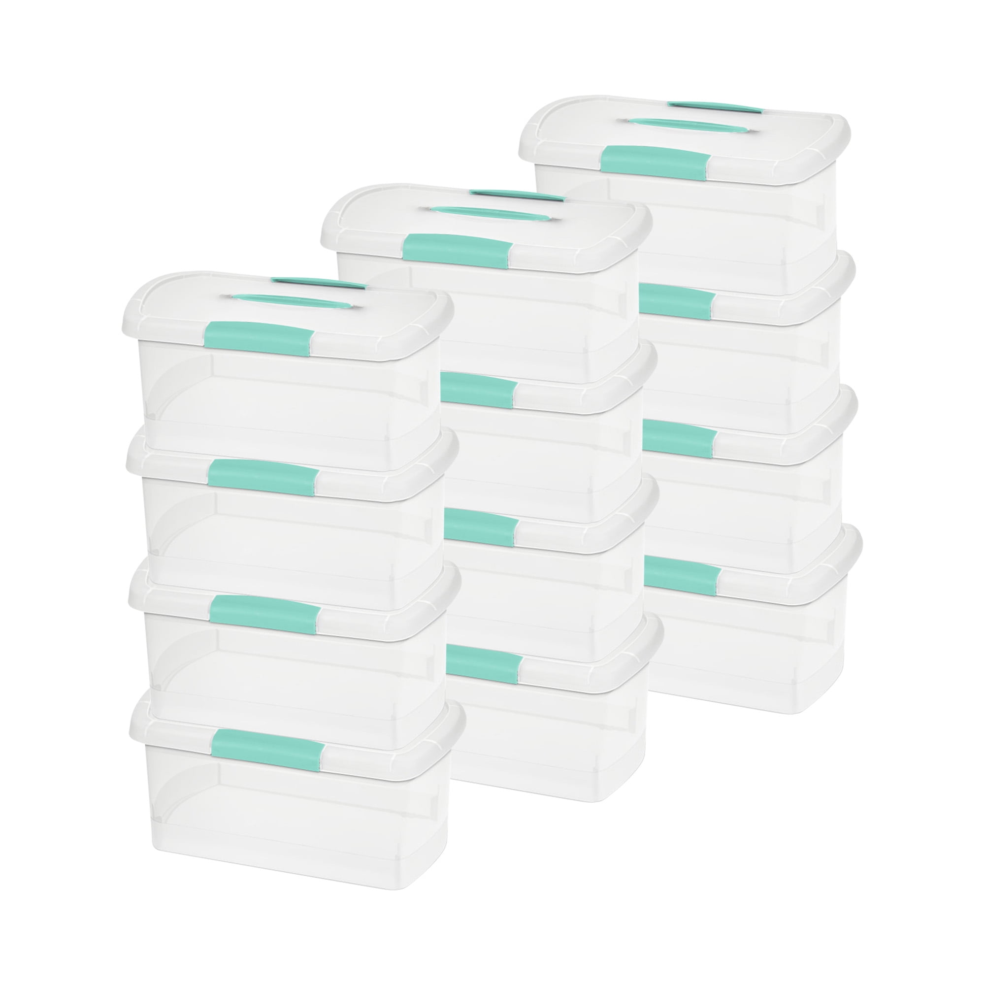 Sterilite Medium Nesting ShowOffs Clear Plastic Containers with