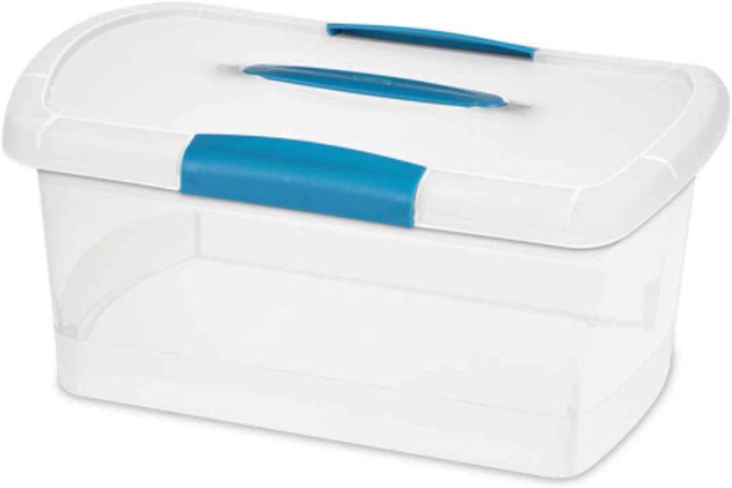 Sterilite 18748606 Medium Nesting ShowOffs Clear File Box w Latches 18 Pack Walmart