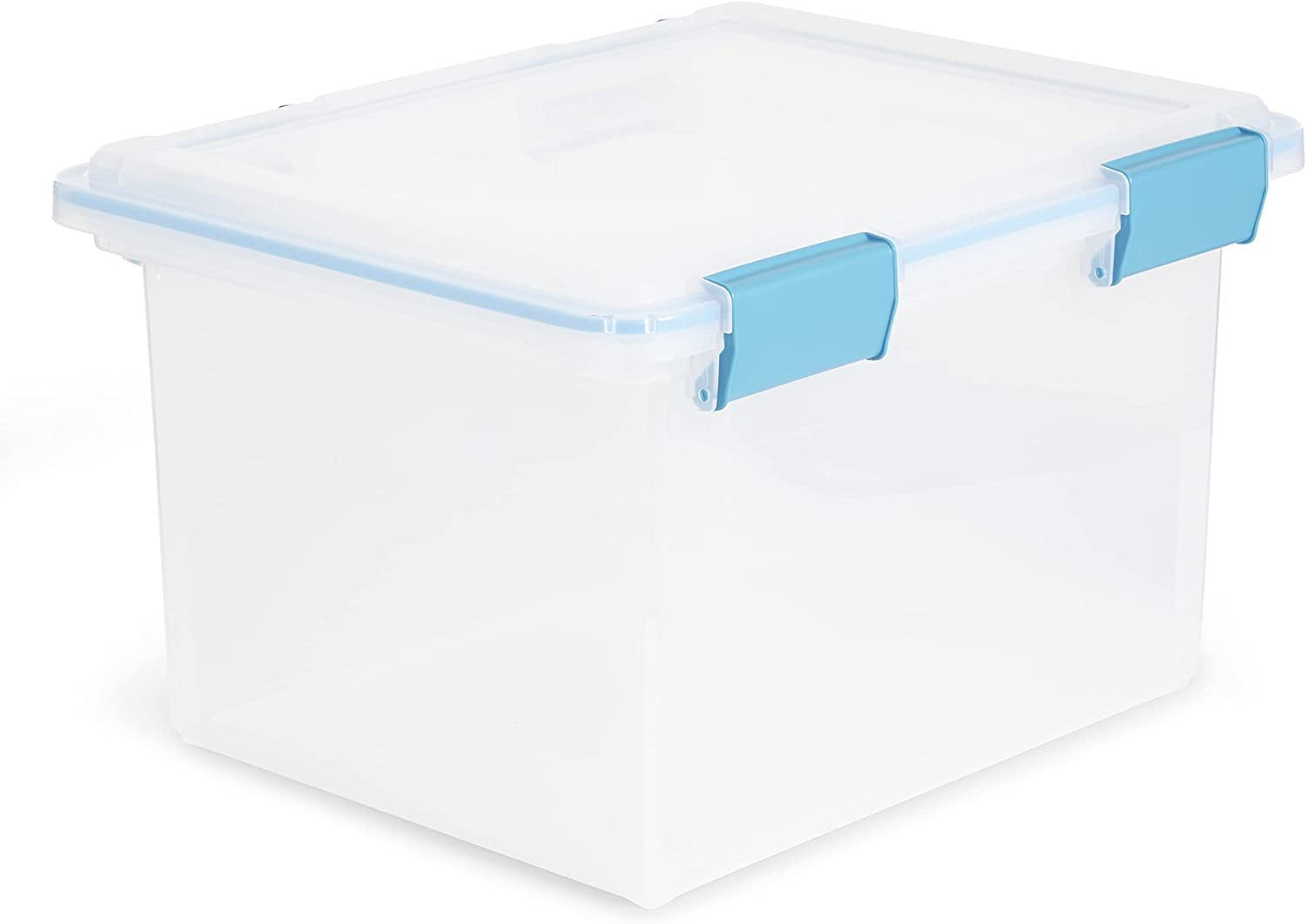 Sterilite 32 Quart Clear Plastic Airtight Storage Container Bin with