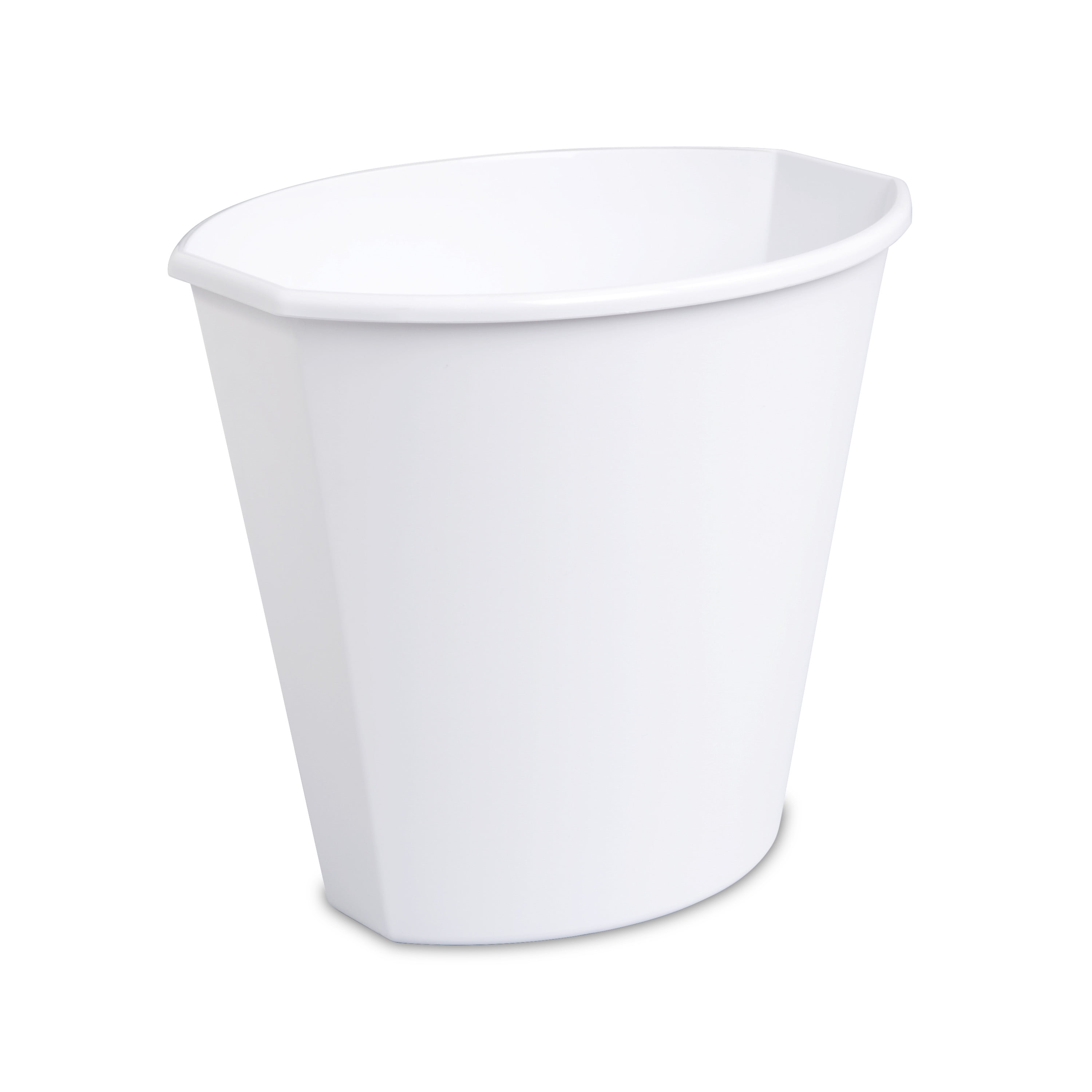 Sterilite 2.5 Gal. Wastebasket Plastic, White