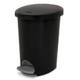 thumbnail image 1 of Sterilite 2.6 Gallon Ultra StepOn Wastebasket w/ Titanium Pedal & Liner (2 Pack), 1 of 7