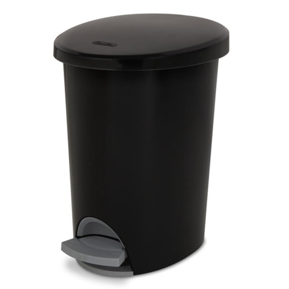 Sterilite 2.6 Gallon Ultra StepOn Wastebasket w/ Titanium Pedal & Liner (2 Pack)