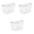 thumbnail image 1 of Sterilite Extra Large 2.7 Bushel Plastic Laundry Basket with 2 Carry Handles, White, 3 Pack, 1 of 9