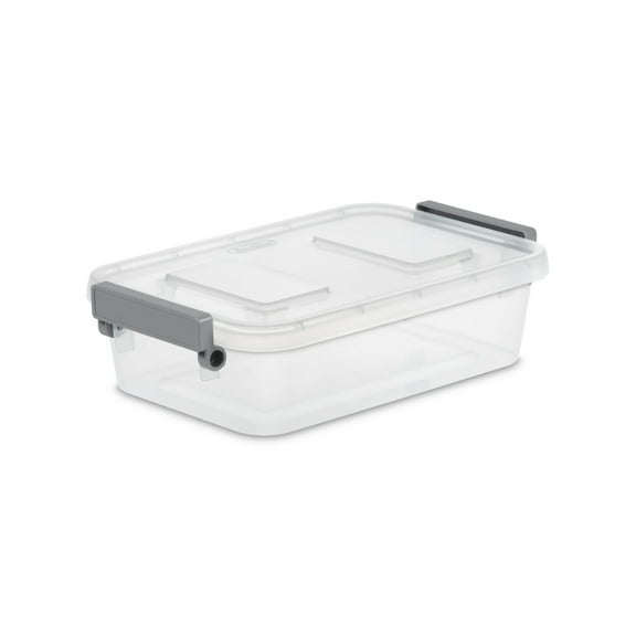 Sterilite 2.7 Qt. Modular Latch Box Plastic, Titanium Box (pack of 1)