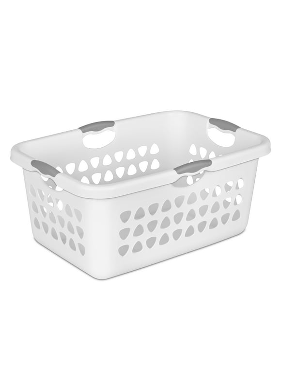 Sterilite 2 Bushel Ultra™ Laundry Basket Plastic, White