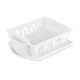 thumbnail image 1 of Sterilite 2 Piece Sink Set, Dish Drainer and Drainboard for Plates, Cups, and Flatware, White, 1 of 8