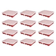 thumbnail image 1 of Sterilite 20 Compartment 3 Inch Ornament Storage Case with Lid, Red (12 Pack), 1 of 10