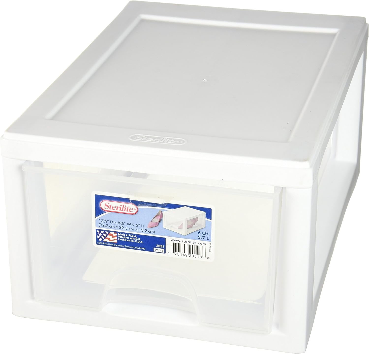 Sterilite 20518006 Stackable Small Drawer White Frame & See-Through (24  Pack), 24pk - Harris Teeter