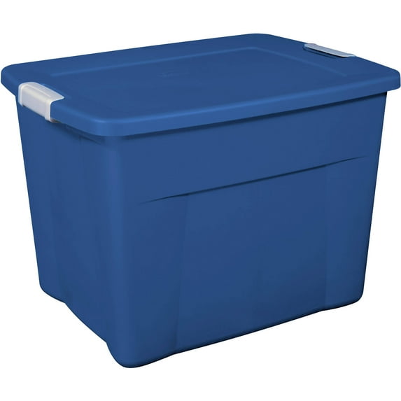 Sterilite 22 Gallon Latch Tote- Blue Eclipse