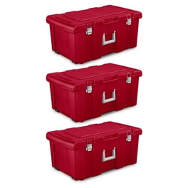 Sterilite 50 Gal Rugged Industrial Stackable Storage Tote w/ Lid, Black, 9  Pack, 1 Piece - Fry's Food Stores