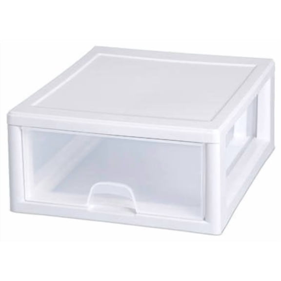 Sterilite 23018006 16 Quart Clear Stacking Drawer