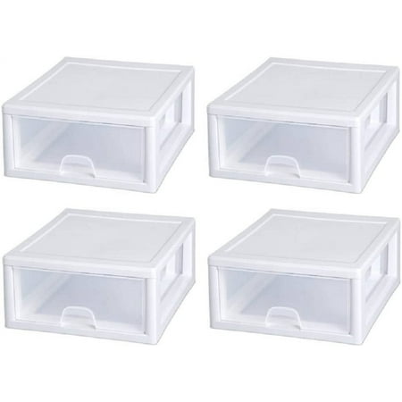 Sterilite 23018006 16 Quart Clear Stacking Drawer