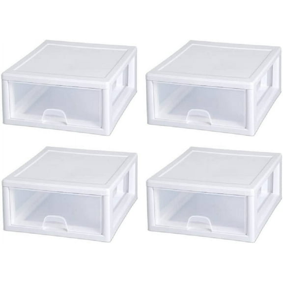 Sterilite 23018006 16 Quart Clear Stacking Drawer