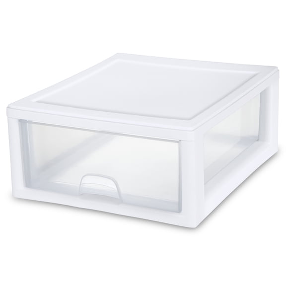 Sterilite 23018006 16 Quart Clear Stacking Drawer