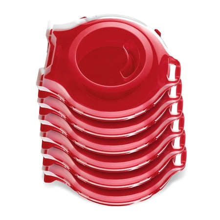 Sterilite 24 Inch Clear Lid Nesting Christmas Wreath Storage Box (6 Pack)
