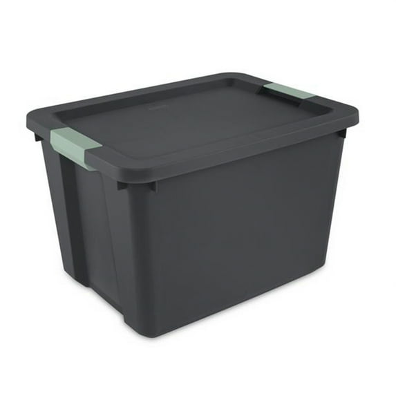 Sterilite 24 Pack 20 Gal Latch Tote, Stackable Plastic Storage Container