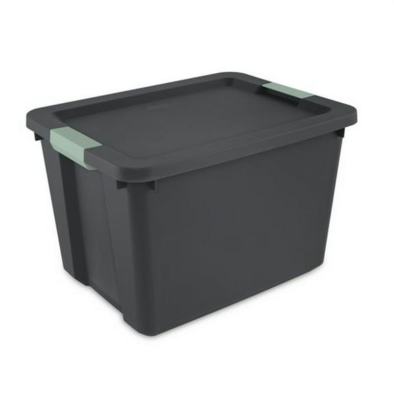 Sterilite 24 Pack 20 Gal Latch Tote, Stackable Plastic Storage Container