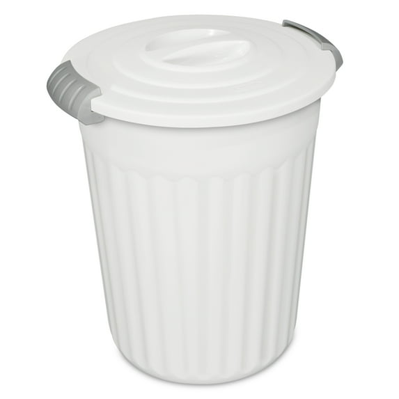 Sterilite, 24 Quart Latching Utility Can, White