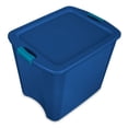 thumbnail image 1 of Sterilite 26 Gal Latch and Carry Stackable Storage Bin with Latching Lid, 4 Pack, 1 of 11
