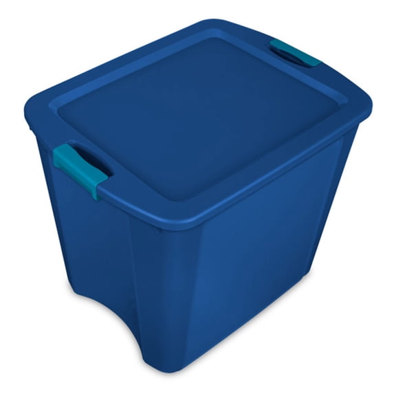 Sterilite 26 Gal Latch and Carry Stackable Storage Bin with Latching Lid, 4 Pack