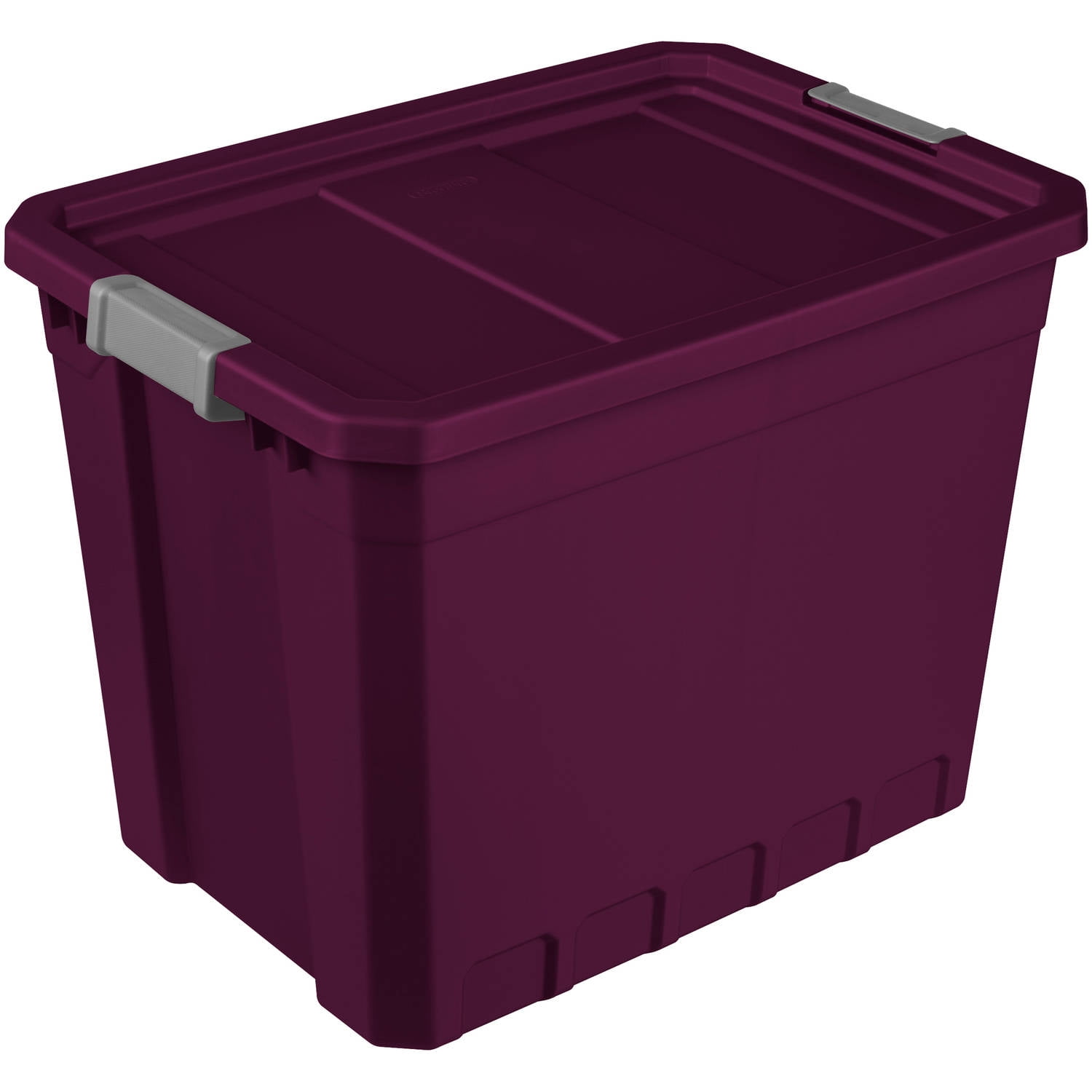 Sterilite 27 Gallon Stacker Tote Red Cu