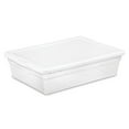 thumbnail image 1 of Sterilite 28 Qt Clear Closet/Under Bed Organizer Storage Box Container (30 Pack), 1 of 10