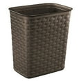 thumbnail image 1 of Sterilite 3.4 Gallon Trash Can, Plastic Weave Bathroom Trash Can, Brown, 1 of 3