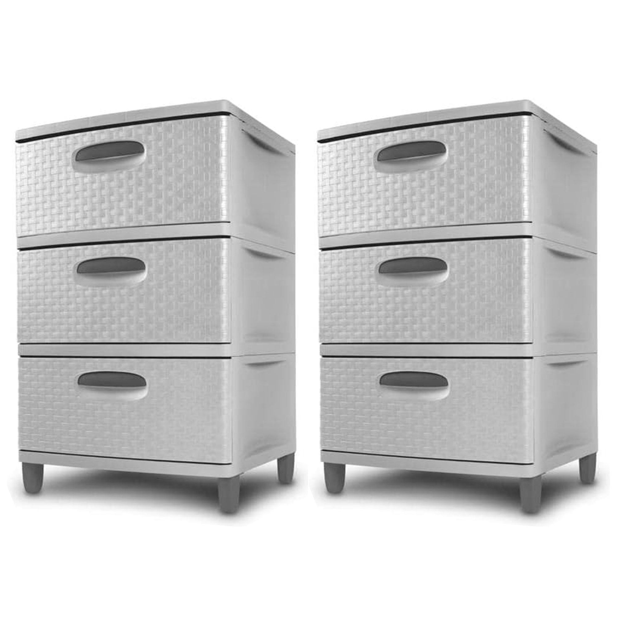 Sterilite Gray 3-Drawer Storage Unit