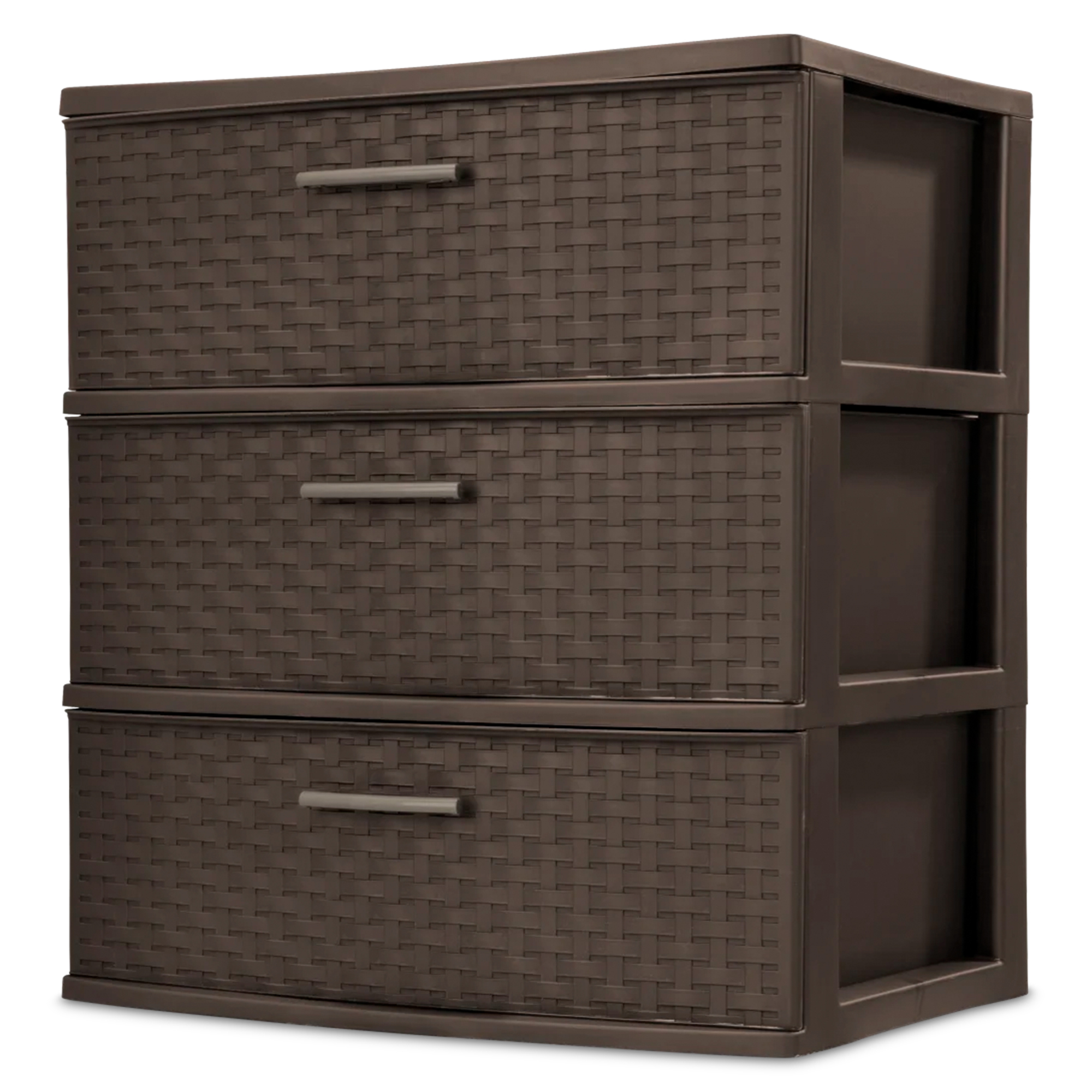 Sterilite 3 Drawer Wide Weave Plastic Storage Tower Home Organizer Espresso 1 Pack: What to Expect