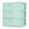 Shape: 3 Drawer, Actual Color: Mint, and Multipack Quantity: 1