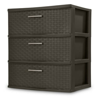 Life Story Classic 3 Shelf Storage Organizer Plastic Drawers, Gray (2 Pack)