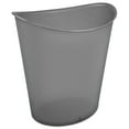 thumbnail image 1 of Sterilite 3 gal Plastic Oval Bathroom Trash Can, Gray Flannel Tint, 1 of 6