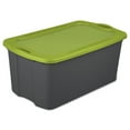 thumbnail image 1 of Sterilite 30 Gal./114 L EZ Carry, Flat Gray/ Spicy Lime, 1 of 3