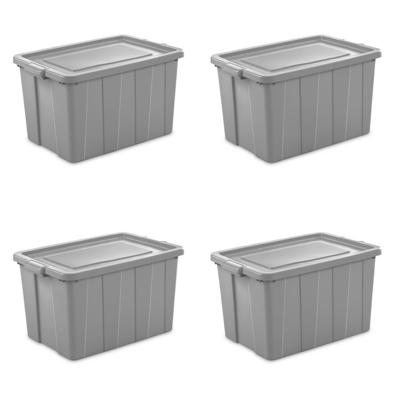 Sterilite Tuff1 30 Gallon Plastic Storage Tote Container Bin with